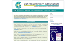 Desktop Screenshot of cancergenomics.org