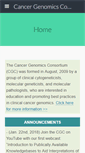 Mobile Screenshot of cancergenomics.org