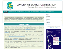 Tablet Screenshot of cancergenomics.org